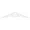 Ekena Millwork Pitch Robin Architectural Grade PVC Gable Pediment, 48"W x 10"H x 1"P (5/12) GPP048X010X100ROB - alternate 3